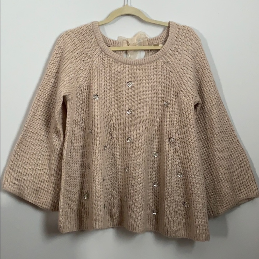 lauren conrad sweater with sequin detail